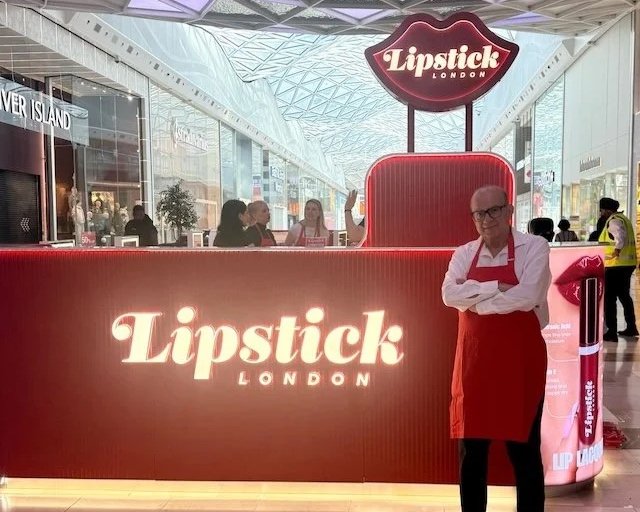 Dragons' Den star Touker Suleyman's new beauty brand Lipstick London gets physical at Westfield