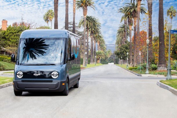 Amazon steps up Rivian electric delivery vans trial