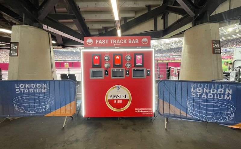 BoxBar Tech makes Premier League debut with self-serve Amstel unit at West Ham United’s London Stadium