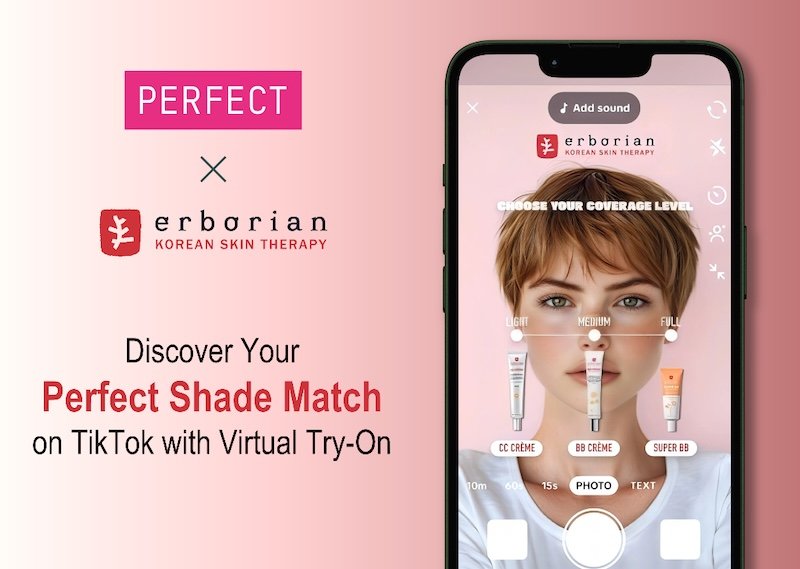 Perfect Corp. teams with Erborian on Find Your Match TikTok campaign with virtual try-on
