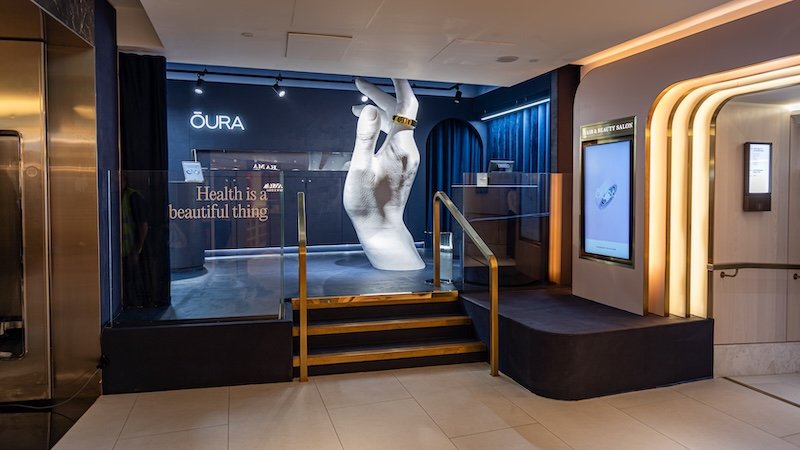 ŌURA opens first concept space to debut at British luxury department store Harrods in London
