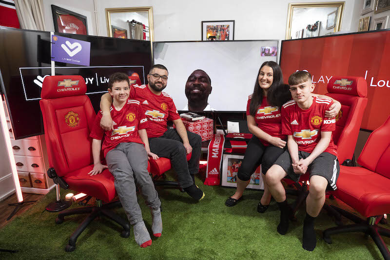 Laybuy and Andy Cole score home goal for Manchester United fan