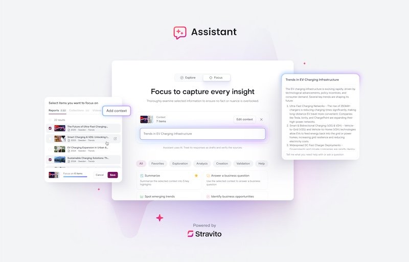 Stravito enhances GenAI Assistant tool with additions of Focus Mode, Snapshots and multilingual support