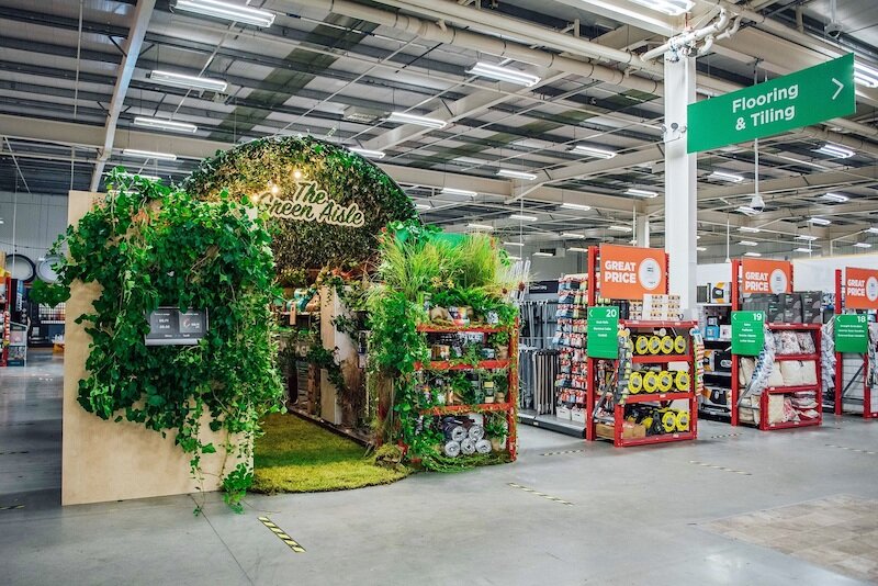 Homebase launches green aisle in 137 stores