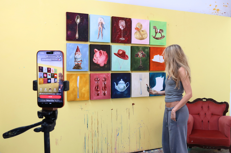 TikTok Shop connects with Sophie Tea as social commerce platform enters art market for first time