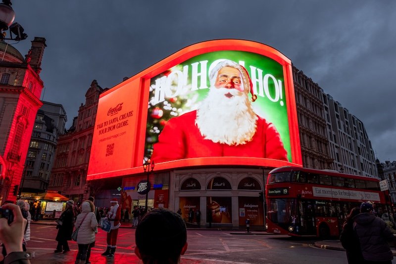 Coca-Cola taps Ocean Outdoors technology as it presents virtual snow globes in immersive AI DOOH experience