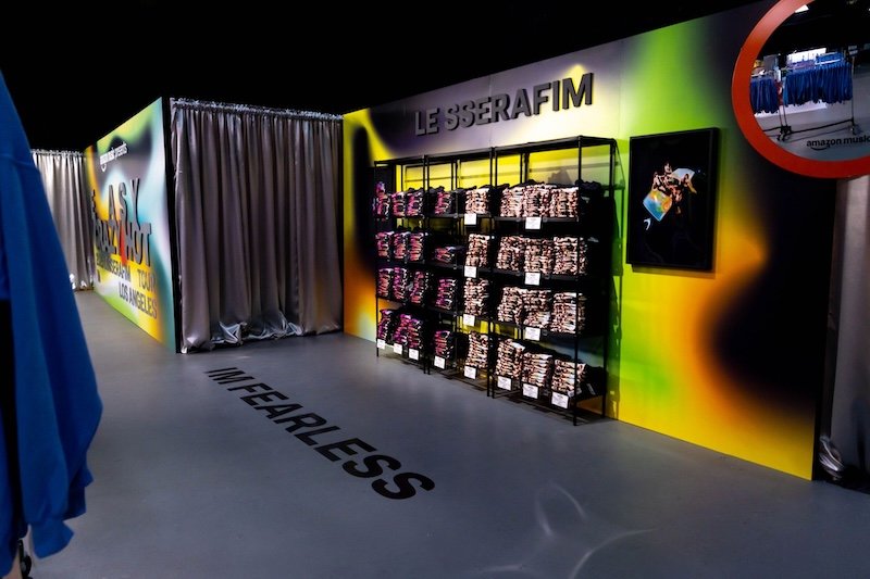 Le Sserafim fans grab merchandise and go via Amazon Just Walk Out technology powered pop-up