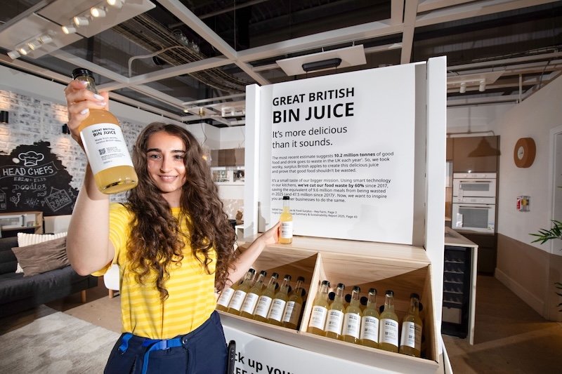 Great British Bin Juice, anyone? Ikea UK taps AI technology and QR codes for food waste reduction push