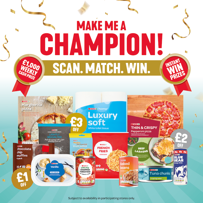 QR codes, cash prizes and discounts: SPAR UK Make Me a Champion SCAN-MATCH-WIN competition goes live