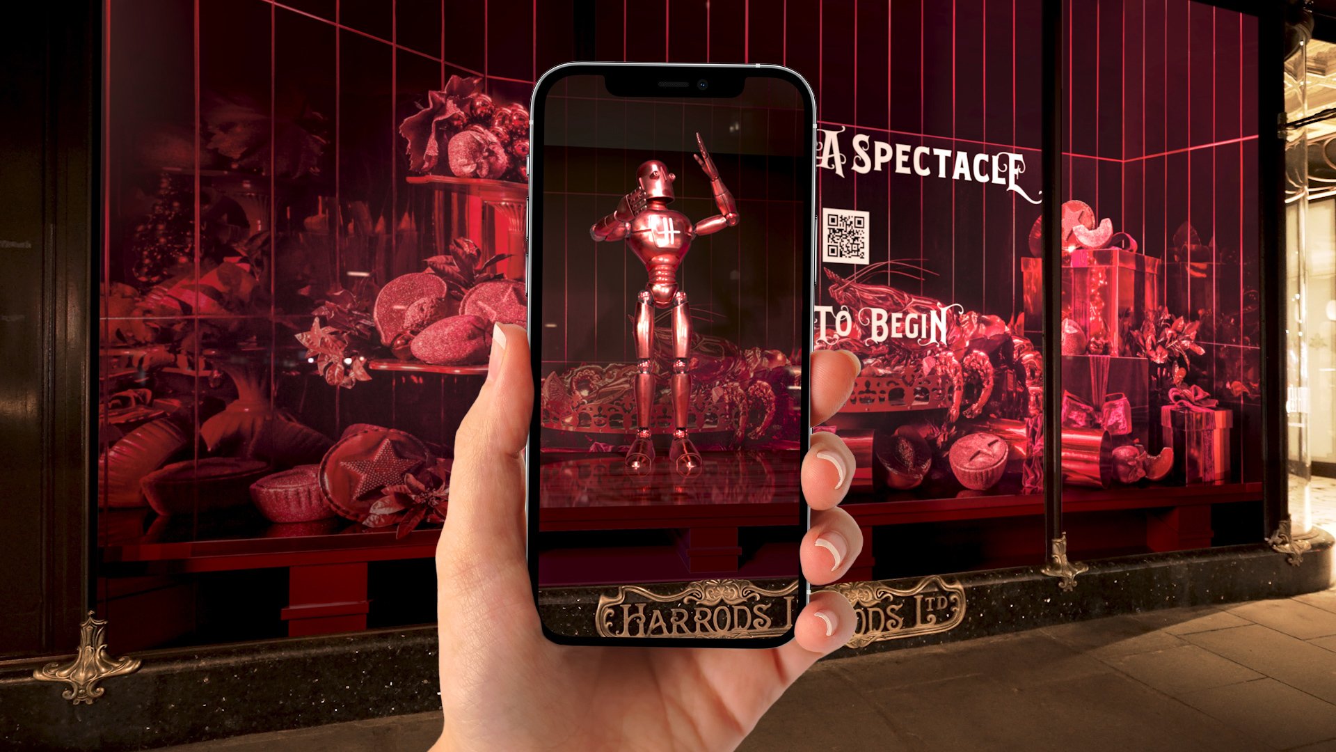 Harrods launches AR powered Christmas window displays