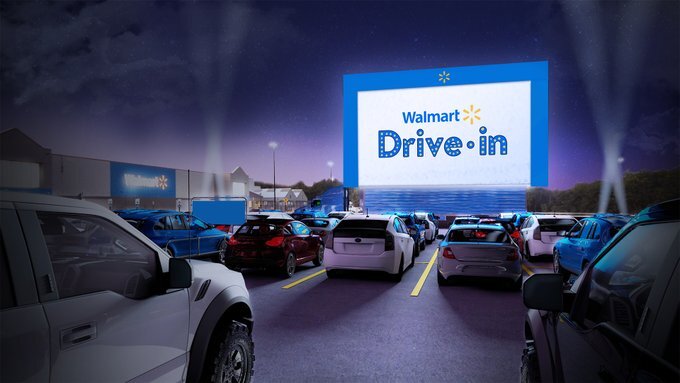 Walmart parking lots set to become outdoor cinemas