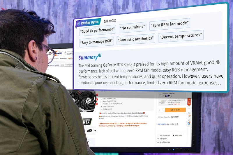 Online retailer Newegg is now offering ChatGPT AI powered customer review summaries