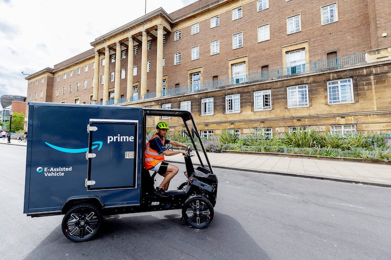 Amazon opens micromobility hub and launches first electric cargo bike deliveries to shoppers in Norwich