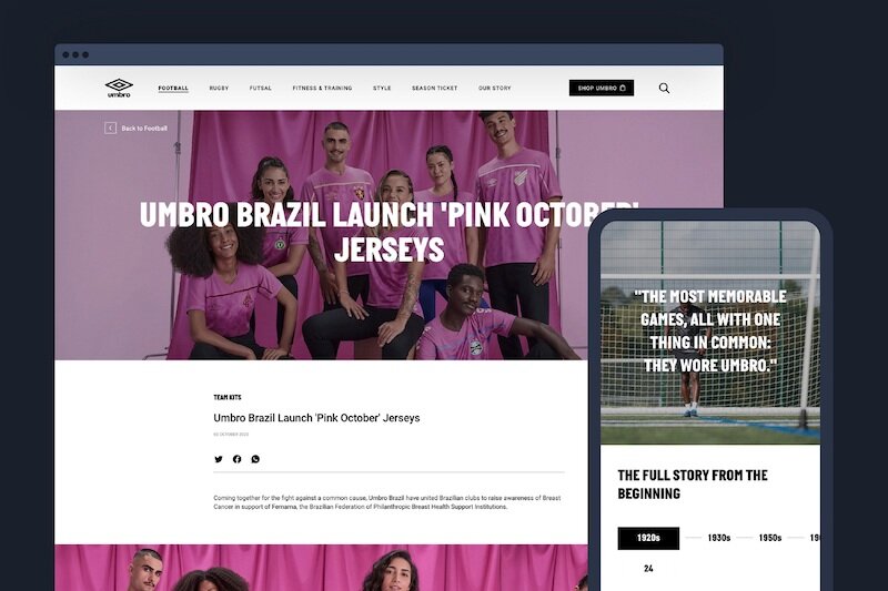 Umbro enlists Absurd for digital platform overhaul