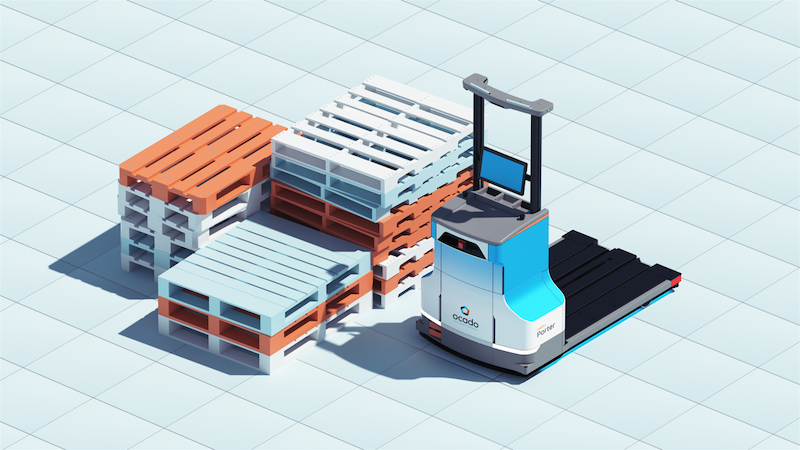 Ocado Intelligent Automation announces debut of Porter AMR autonomous pallet moving robot