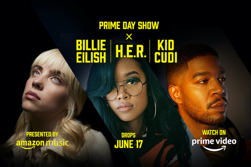 Billie Eilish, H.E.R., Kid Cudi head up Amazon Prime Day Show
