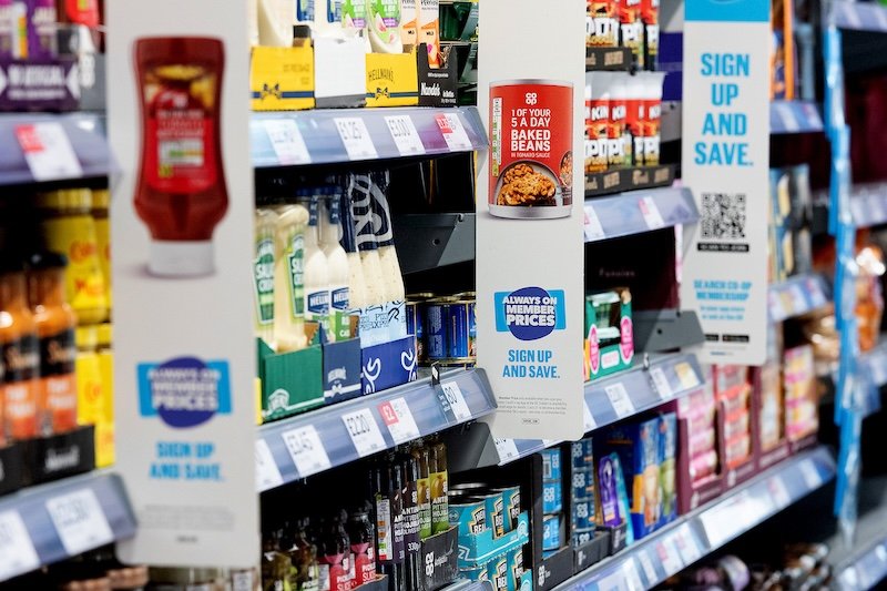 UK convenience retailer Co-op member reports that price savings are now available via Deliveroo
