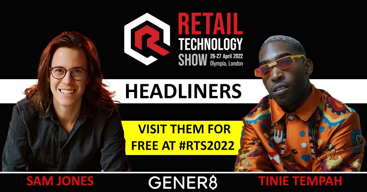 Gener8's Sam Jones and investor Tinie Tempah join Retail Technology Show speaker line up