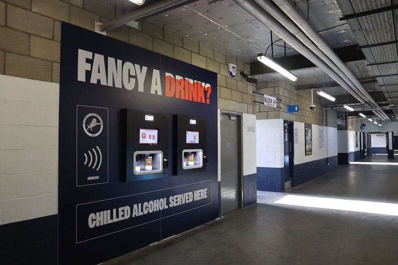 Back of the net! Sodexo Live! launches permanent self-serve Ebar Beerwalls at Millwall Football Club
