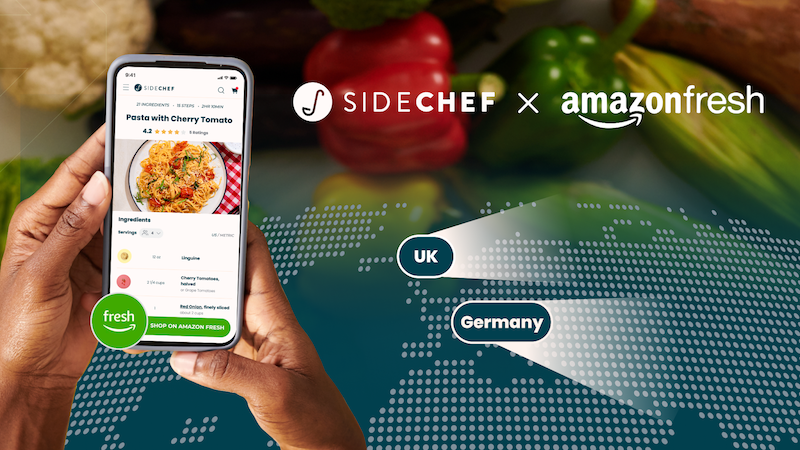 SideChef expands European online grocery retail partners with addition of Amazon Fresh delivery for UK and Germany