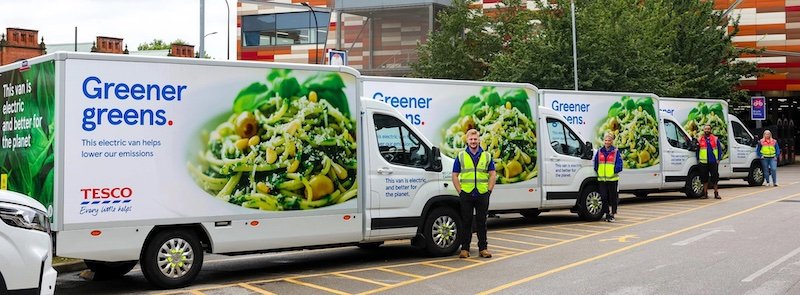 Tesco announces electric vehicle milestone as part of ambition to become carbon neutral in UK by 2035