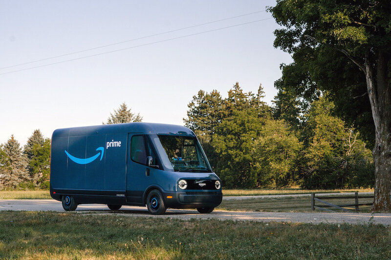 Amazon teams with Rivian for electric delivery van milestone