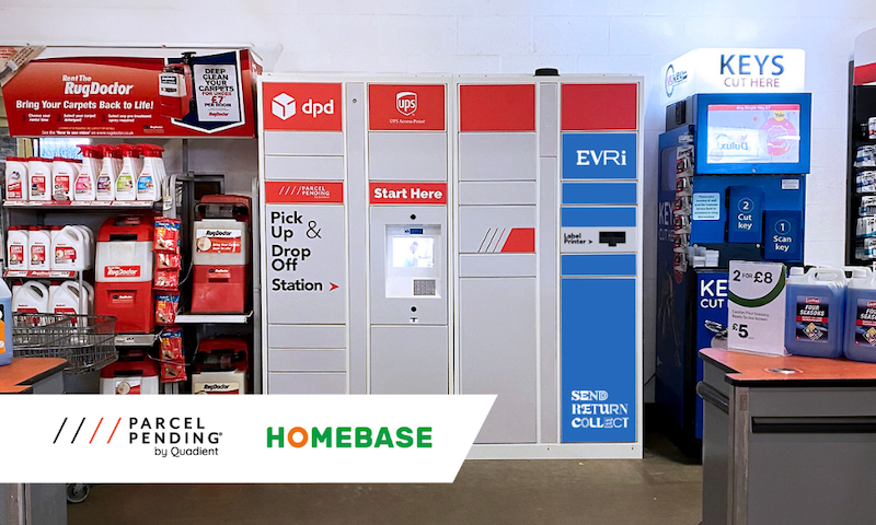 UK retailer Homebase teams with Quadient to offer online delivery and returns solutions for customers
