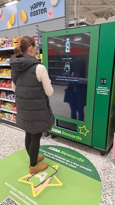 Grocery giant Asda launches new digital in-store vending machine and ramps up retail media push