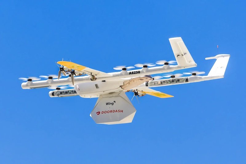 DoorDash and Wing test out drone delivery service Down Under