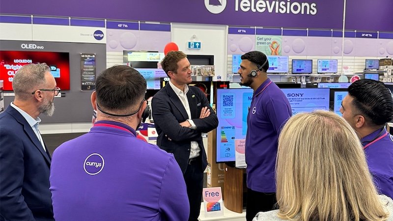 James Frith MP connects with Currys to discuss retail crime, digital inclusion and technology investment