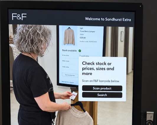 Tesco teams with AIUTA to test out virtual try-on technology for F&F clothing in Sandhurst Extra store