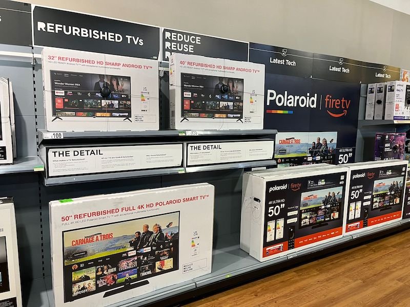 New trial sees Asda lay claim to being the first UK supermarket to sell refurbished TVs in its stores