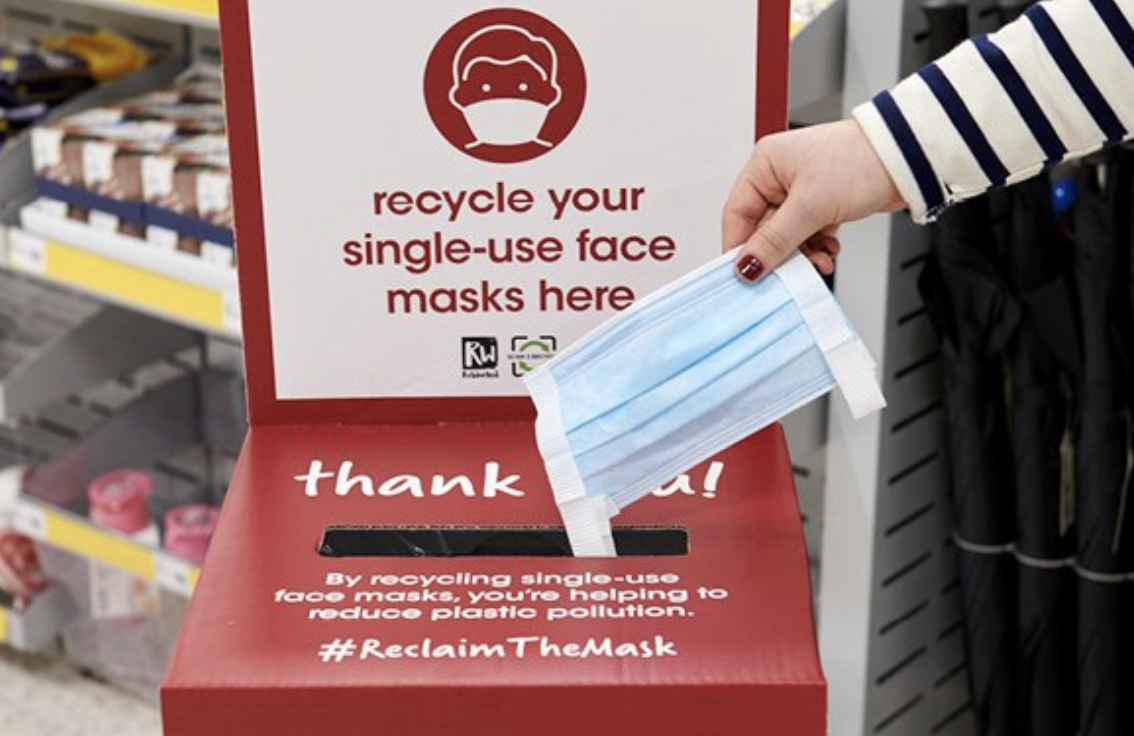 wilko extends single use Covid face mask recycling service