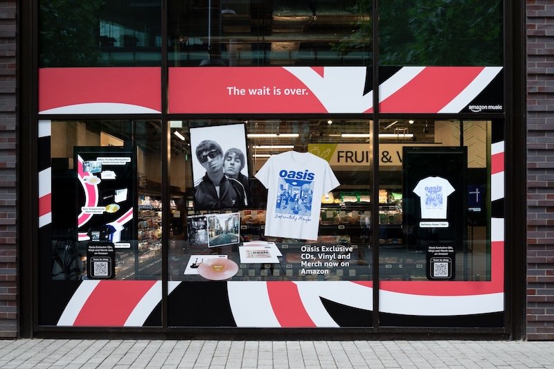 Mad for it: QR codes deployed for Amazon Fresh Wembley store transformation as Oasis hit London for reunion tour