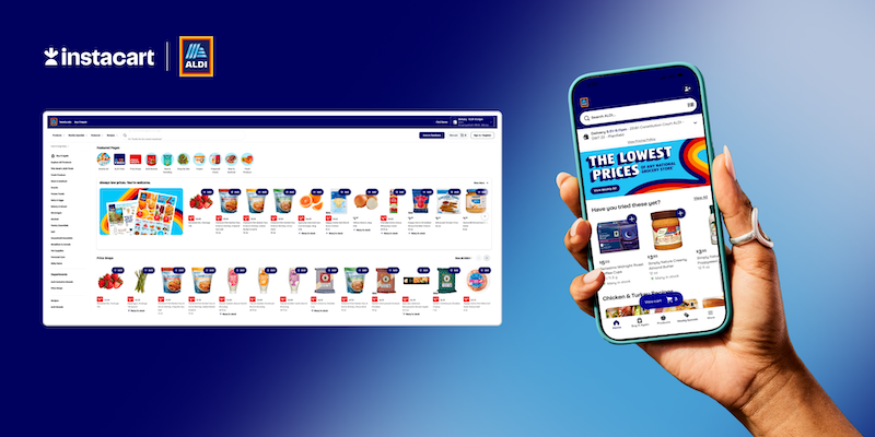 Aldi USA taps Instacart grocery retail technology for upgraded website and mobile app launch