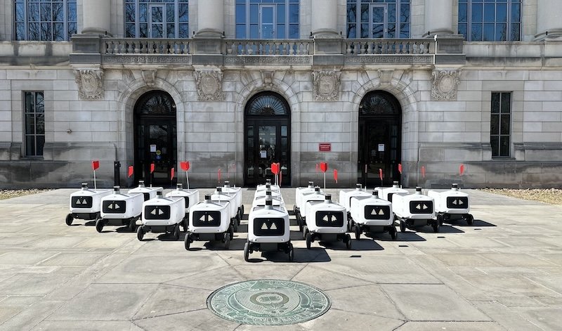 Milestone as Grubhub and Avride lay claim to largest single site robot food delivery operation in USA