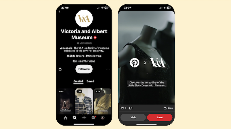 Pinterest and Victoria & Albert Museum team up via exclusive Gabrielle Chanel exhibition video series