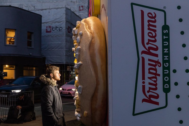 Doughnut be sad: Krispy Kreme interactive billboard helps Brits facing lack of sunlight in January
