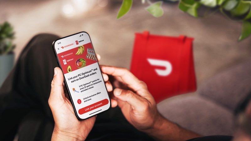 DoorDash Canadian customers can now earn PC Optimum points on restaurant meals, grocery deliveries