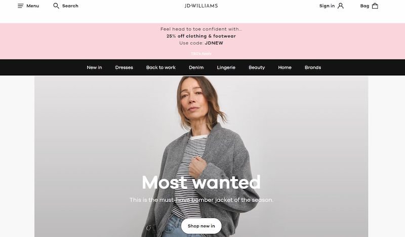 N Brown Group hails important milestone in its digital transformation as new JD Williams website goes live