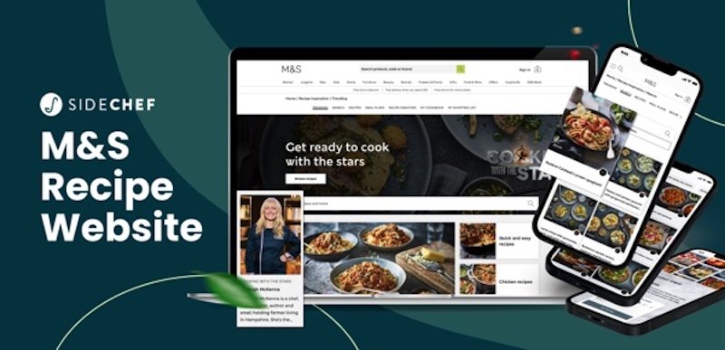 Marks and Spencer launches Cooking With The Stars shoppable recipes tie up with SideChef