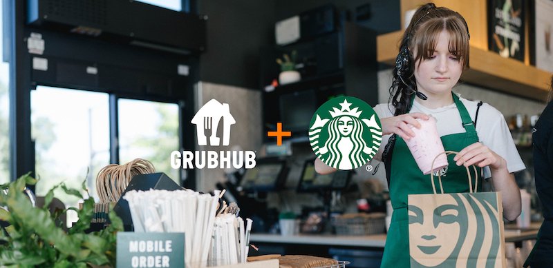Starbucks orders set to be available via Grubhub in select US markets this month, with national availability by August