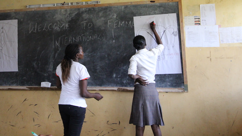 school girl in Kenya