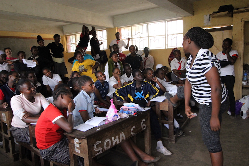 school girl in Kenya