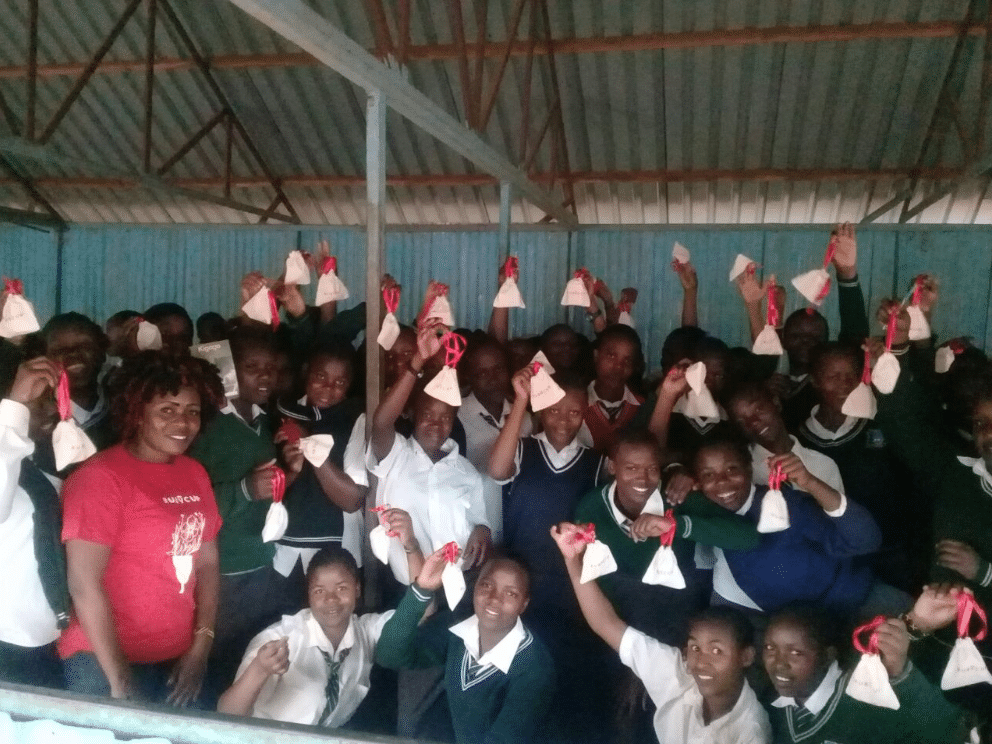 People who received menstrual cup donations