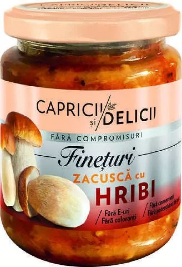 Capricii și Delicii - Zeleninová pomazánka s hřiby 250 g