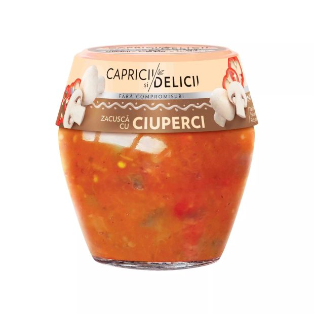 Capricii și Delicii - Zeleninová pomazánka s žampióny 550 g