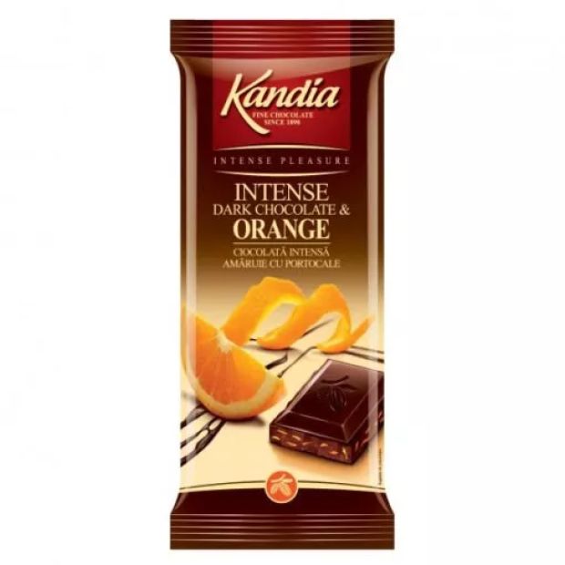 Kandia - Hořká čokoláda s pomerančem 80 g