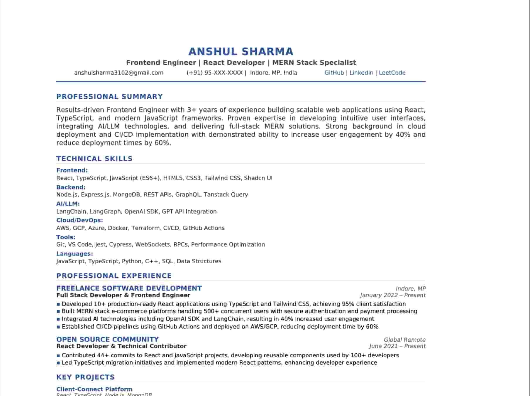 Resume Generator