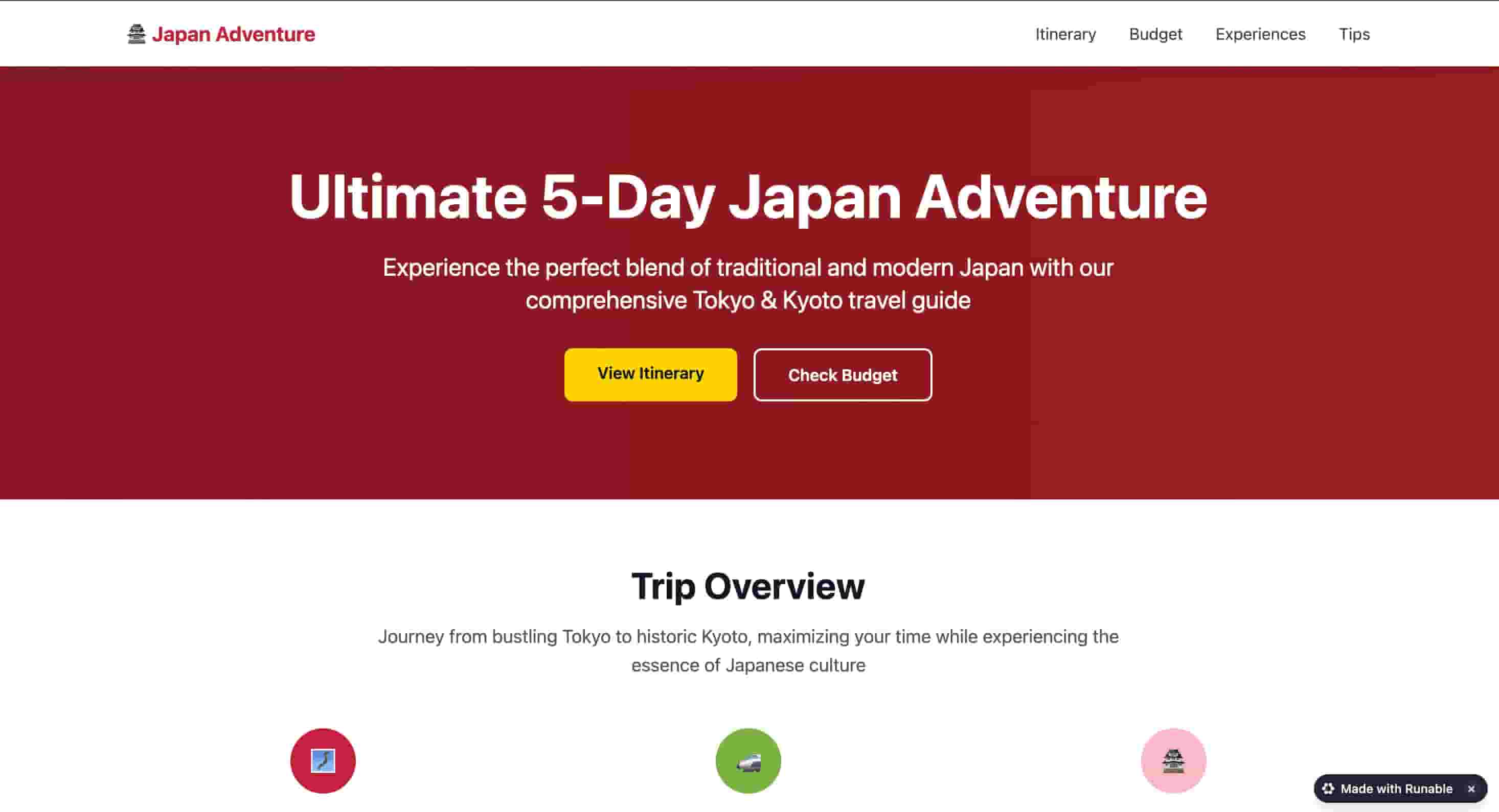Japan 5-Day Itinerary
